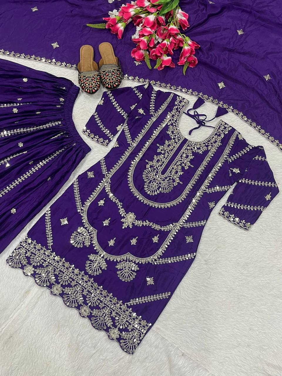 The Rani Pink Ceremonial Heritage Gharara